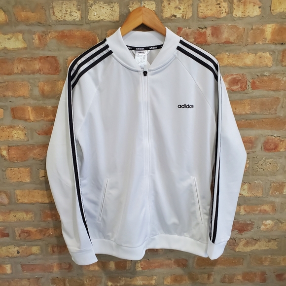 adidas Jackets & Coats | White Adidas Jacket | Poshmark